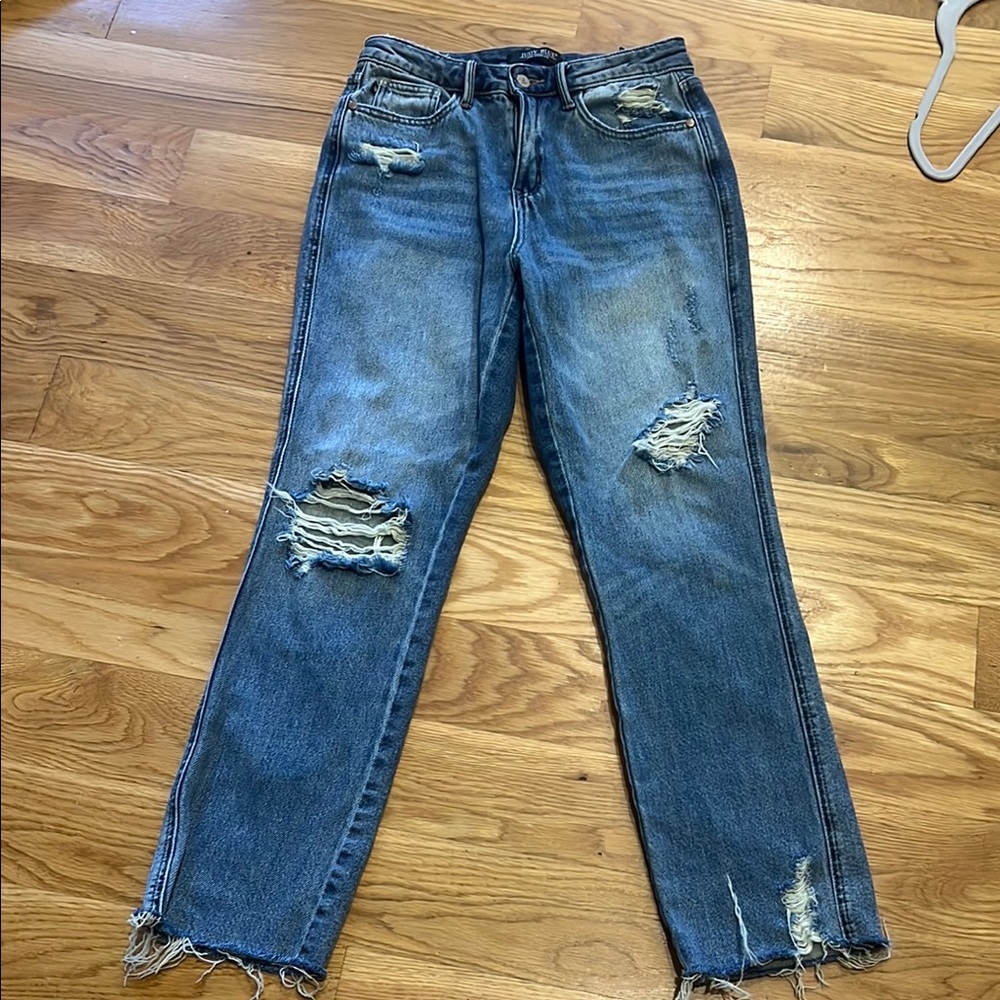Distressed Blue Jeans for Women